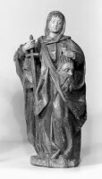 view M0014060: Judith, Old Testament character holding the head of Holophernes / M0014061: Statue of Saint Sebastian / M0014062: Statue of Saint Peter, Apostle