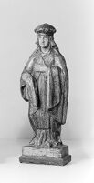 view M0014130: Statue of Saint of Damian / M0014131: Statue of Saint Blanche with her three children / M0014132: Statue of Saint Anthony the hermit