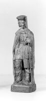 view M0014127: Statue of Saint Rocco (also known as Saint Roch) / M0014128: Statue of Saint Raymund Nonnatus / M0014129: Statue of a saint, possibly Saint John of Capistrano
