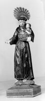 view M0014095: Statue of Saint Anthony of Padua (also known as Saint Anthony of Lisbon) / M0014096: Statue of Saint Michael the Archangel / M0014097: Statue of Saint Euphemia