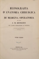 view Iconografia d'anatomia chirurgica e di medicina operatoria / [Jean Baptiste Marc Bourgery].