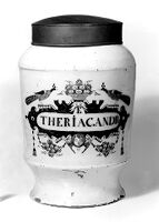 view M0014357: Holland delftware drug jar, 18th century