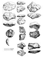 view M0014921: Pleistocene deposits of the Thames valley: Abbevillian implements from Burnham Beeches, gravels of the upper Boyn Hill Terrace