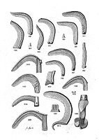 view M0015054: Illustration of various Bronze Age sickles
