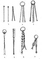 view M0015085: Illustration of Iron Age toilette instruments