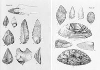 view M0015181: Illustrations of Mousterian scrapers and points