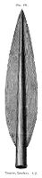 view M0015110: Illustration of a bronze-socketed spear head from the bed of the river Thames, London