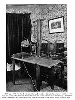 view M0015489: Apparatus and stretcher for x-ray therapy in 1902