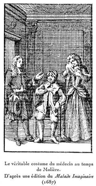 M0015656: A physician's costume at the time of Moliere