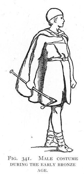 M0015740: Male costume of the early Bronze Age