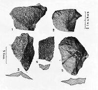 view M0015456: Mylonite and biotite granite flakes, from Berie Sands, Valtos, Lewis