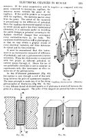 view M0015495: Illustrations of electrometers for measuring and detecting small electric currents in electrophysiology: Lippmann's capillary electrometer, D'Arsonval's moving coil galvanometer and Einthoven's string galvanometer