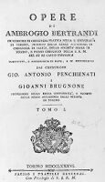 view M0015615: Bertrandi: <i>Opere</i> volume I, 1786: title page