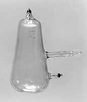 view M0015832: Two Crookes' type discharge tubes with anodes in the shape of the Maltese Cross