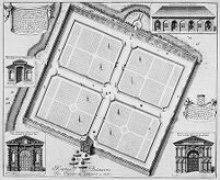 view M0016059: The Botanical Gardens, Oxford, 1675