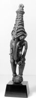 view M0016052: Ancestral effigy with long nose or beak, Sepik River area, New Guinea