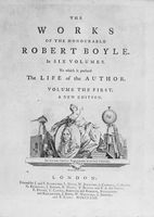 view M0016474: Boyle: <i>The works of the Honourable Robert Boyle</i>, 1772: title page