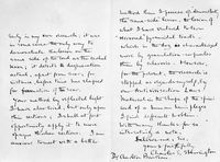 view M0016574: Letter Sir Charles Scott Sherrington to Dr Charlton Bastion, 1885