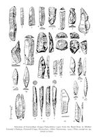 view M0016472: Illustrations of a representative series of Creswellian artifacts