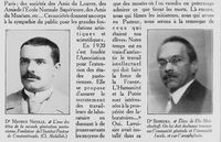 view M0016621: Portraits of Alexandre Besredka (1870-1940) and Maurice Nicolle (1862-1932)