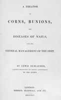 view M0017269: Durlacher: <i>A treatise on corns</i>, 1845: title page