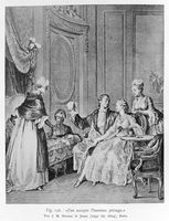 view M0017292: "J'en accepte l'heureux presage", by J. M. Moreau