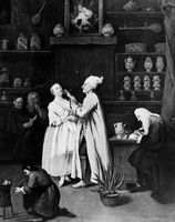 view M0017136: "The Pharmacist", Pietro Longhi, 18th century