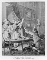 view M0017294: Announcement of the birth of a boy, by J. M. Moreau