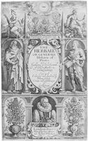 view M0017052: Gerard: <i>The herball</i>, 1636: title page
