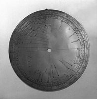 view M0017327: Two plates from an astrolabe, 1572