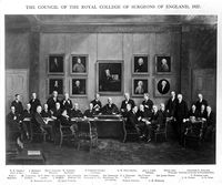 view M0017796: Council of the Royal College of Surgeons in the Council Chamber, 1927