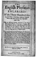 view M0017787: Culpeper: <i>The English Physician Enlarged</i>, 1669: title page