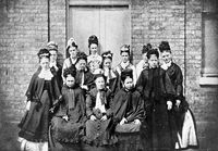 view M0017810: Group photograph of nurses at Guy's Hospital, 1865