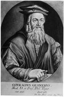 view M0017777: Portrait of Conrad Gessner (1516-1565)