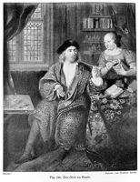 view M0018406: A doctor relaxing at home, possibly by Mieris