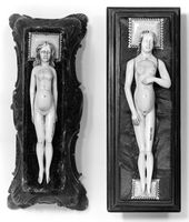 view M0018655EA: Anatomical figures in ivory; two females