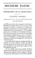 view M0019007: Laennec: <i>De l'auscultation mediate</i>, 1819: introduction to "Exploration de la respiration"
