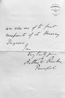 view M0019500EB: Letter to Joseph Lister from the University of London accompanying his diploma of the Honorary Doctor of Science, 1903: second page